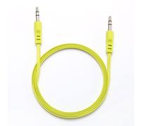 WE Câble Auxiliaire Audio Jack/Jack 3,5mm Mâle Mâle Plat 1m50 - très résistant - Compatible avec les casques Beats, iPhone iPad iPod Casque HiFi Autoradio Smartphone Tablette MP3 - Vert