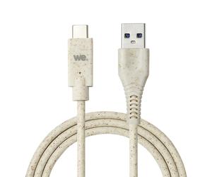 WE Câble Biosourcé USB A vers USB-C 3A USB 3.2 gen1 - Câble et Packaging à Base de Produits Ecologiques - Longueur 1 Mètre