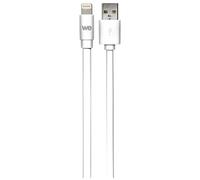 WE - Câble Lightning - Lightning mâle pour USB mâle - 1 m - blanc - plat