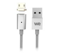 WE - Câble USB - Micro-USB de type B (M) pour USB (M) - 1 m - argent