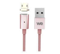 WE - Câble USB - Micro-USB de type B (M) pour USB (M) - 1 m - rose