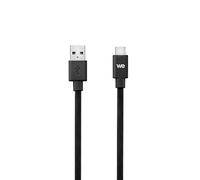 WE - Câble USB - 24 pin USB-C (M) pour USB (M) - USB 3.1 Gen 2 - 1 m - plat - noir