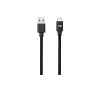 WE - Câble USB - 24 pin USB-C (M) pour USB (M) - USB 3.1 Gen 2 - 1 m - plat - noir