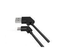 WE Câble USB C Coudé 1M - Connecteur Ultra Résistant - Charge Rapide - Recharge Manette et Portable - Noir