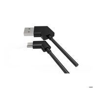 WE Câble USB C Coudé 1M - Connecteur Ultra Résistant - Charge Rapide - Recharge Manette et Portable - Noir