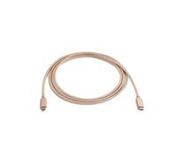 WE Connect Câble USB-C vers USB-C 2 m Charge rapide Power Delivery Nylon Rose