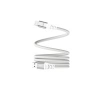 WE câble USB/Lightning magnétique, USB 2,0-5V/2,4A / 12W, 1mètre Blanc