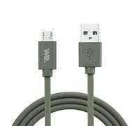 WE Câble USB vers Micro USB en Silicone, 2 Mètres, USB 2.0, Charge et Transferts de Données jusqu'à 480 Mbps - Vert Kaki