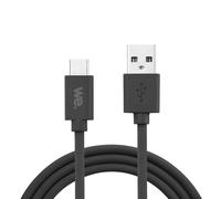 WE Câble USB vers USB-C en Silicone, Charge Rapide de 1 Mètre, USB 3.2 gen 1 (USB 3.0), Charge et Transferts de Données - Noir