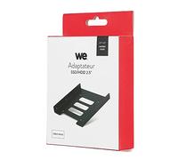 WE Cadre de Montage pour 2,5" Disque Dur HDD/SSD, 2,5" vers 3,5" en Baie Cadre de Montage Soutien Rails avec vis Câble SATA et Adaptateur Secteur