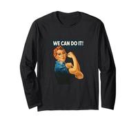 We Can Do It Design Féministe Empowerment Femme Manche Longue
