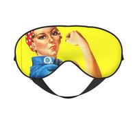 We Can Do It Masque de sommeil confortable pour les yeux pour dormir, masque de sommeil bloquant la lumière avec sangle réglable