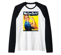 We Can Do It Poster Rosie The Riveter Girl Power Manche Raglan