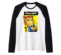 We Can Do It Poster Strong Women_s March Cat Lover Manche Raglan