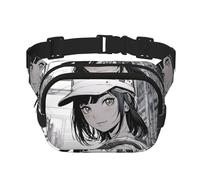 We Can Do It1 Sac banane avec rallonge pour homme et femme avec poches zippées, noir, One Size