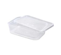 We Can Source It Ltd 500ml/650ml/750ml/1000ml Plastique Micro-Ondes Réfrigérateur Sécurité Nourriture Repas Prép Recyclable à Emporter Récipients Et Couvercles Traiteur Grade Plastique Bpa Gratuit