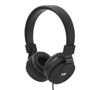 WE Casque audio filaire – Micro intégré pour appels – Stéréo réglable – Noir