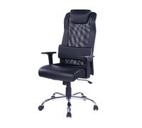 WE Chaise de bureau pivotante réglable en hauteur soutien lombaire intégré 5 roues