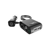 WE Chargeur Allume Cigare USB, Recharge Rapide, Chargeur de Voiture 90W avec 4.8A 2 Ports USB et 2 Prises Allume-Cigare pour iPhone 11/X/8/7/6, Galaxy S10/S9/S8/S7, iPad Air/Mini, Dashcam