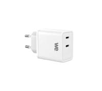 WE Chargeur Secteur GaN 2 Ports USB-C - 45W - Coloris Blanc