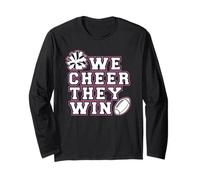 We Cheer They Win - Cheerleader Team Sport Girl Cheerleading Manche Longue
