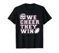 We Cheer They Win - Cheerleader Team Sport Girl Cheerleading T-Shirt