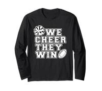 We Cheer They Win - Girl Cheerleading Cheerleader Team Sport Manche Longue