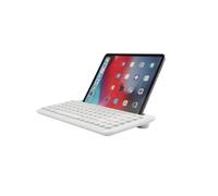 WE Clavier Bluetooth universel avec fonction support pour tablette/smartphone - coloris blanc