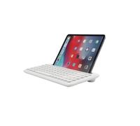 Clavier Bluetooth - WE - Universel - Blanc - Compatible Mac/iOS/Android/Windows - Fente pour tablette/smartphone