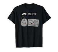 We Click Funny - Clavier d'ordinateur Mignon Tech Geek Nerd T-Shirt