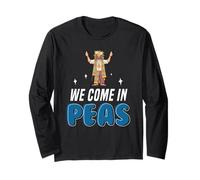 We Come In Peas Hippie Peace Humour Manche Longue