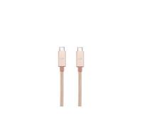 We Connect Câble USB-C mâle/USB-C mâle nylon 2 m Or Rose