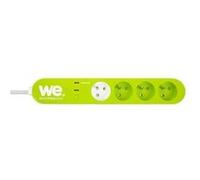 WE Connect Multiprise connectée – 3 prises connectées + 1 prise standard, Bluetooth, parasurtenseur