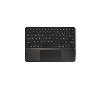 WE Étui à rabat pour tablette – Coque clavier universel 9–11'' AZERTY Bluetooth 3.0 amovible Gris