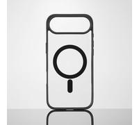 We Coque De Protection Rubber Apple Iphone 17 Air - Dos Transparent¿Contour Mat Noir - Compatible Magsafe