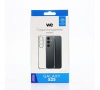 WE Coque de Protection Transparent : 4 Coins renforcés - Anti-Chocs - Ultra-résistant - Semi-Rigide - Compatible pour Galaxy 25