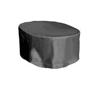 We-cover Housse de Protection pour Salon de Jardin Ovale - Gris Anthracite - L 270 x l 150 x h 78 cm