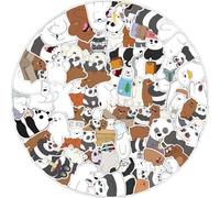 We Cute Bears Autocollants, 50 Pcs We Cute Bears Figurine Vinyle Stickers Imperméable Pour Fête, Scrapbooking Ordinateur Portable Skateboard Pour Étudiants Adolescents