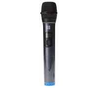 WE D2 Microphone Dynamique Omnidirect sans Fil, avec écran Récepteur Rechargeable, Jack 6.35mm Bleu