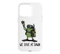 We Dive At Dawn Frog Funny Frog Meme Plongée Plongée Coque pour iPhone 15 Pro Max
