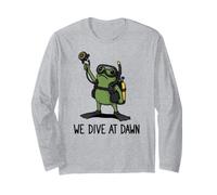 We Dive At Dawn Frog Funny Frog Meme Plongée Plongée Manche Longue