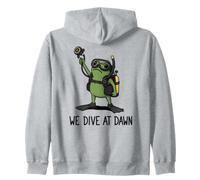 We Dive At Dawn Frog Funny Frog Meme Plongée Plongée Sweat à Capuche