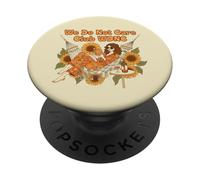 We Do Not Care Club WDNC Livre de Lecture Motif Floral PopSockets PopGrip Adhésif