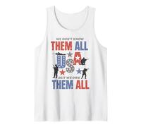 We Don't Know Them All But We Owe Them All USA Patriotic Débardeur