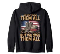 We Don't Know Them All But We Owe Them All Vétérans Hommage Sweat à Capuche