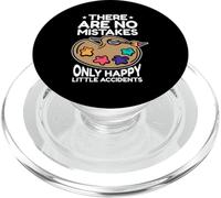 We Don't Make Mistakes Just Happy Little Accidents Artiste PopSockets PopGrip pour MagSafe