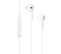 WE Ecouteurs avec connecteur Lightning de Couleur Blanche. Câble 1,20, Microphone intégré, télécommande intégré au câble