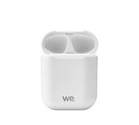 WE Ecouteurs Bluetooth 5.0 - Léger sans Fil - Microphone intégré Boitier de Recharge de 300 mAh Contrôle Tactile - Blanc
