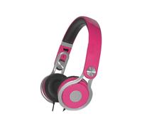 WE - Écouteurs - sur-oreille - filaire - jack 3,5mm - rose