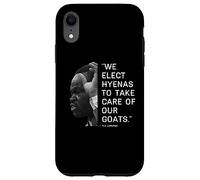 We Elect Hyenas to Take Care of Goats - Plo Lumumba Kenya Coque pour iPhone XR